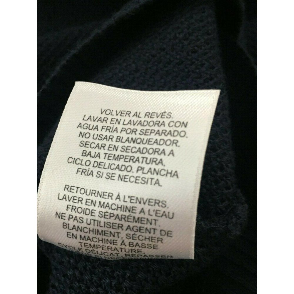 Alfred Dunner Short Sleeved Sweater Navy Blue - Picture 5 of 6